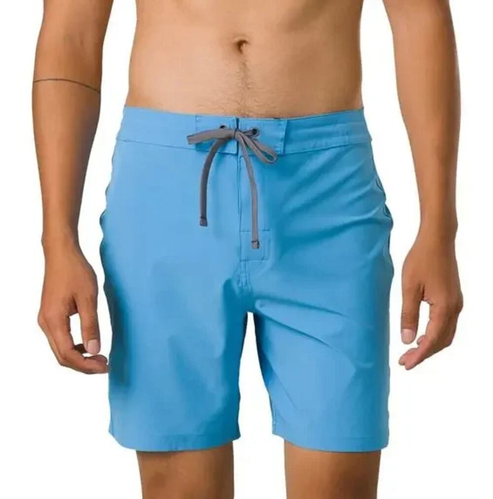 PRANA Men's Riveter Board Shorts XXL Size 40 Blue Clear Sky 7" Inseam NWT